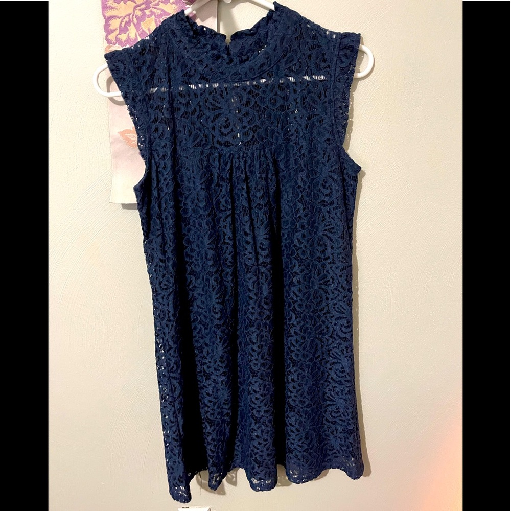 Navy Blue choker dress